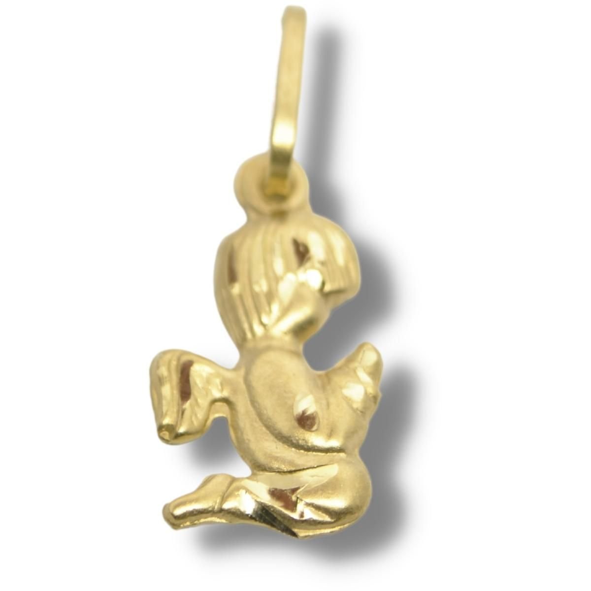 Pingente Religioso Anjinho Anjo Rezando Ouro 18k P294