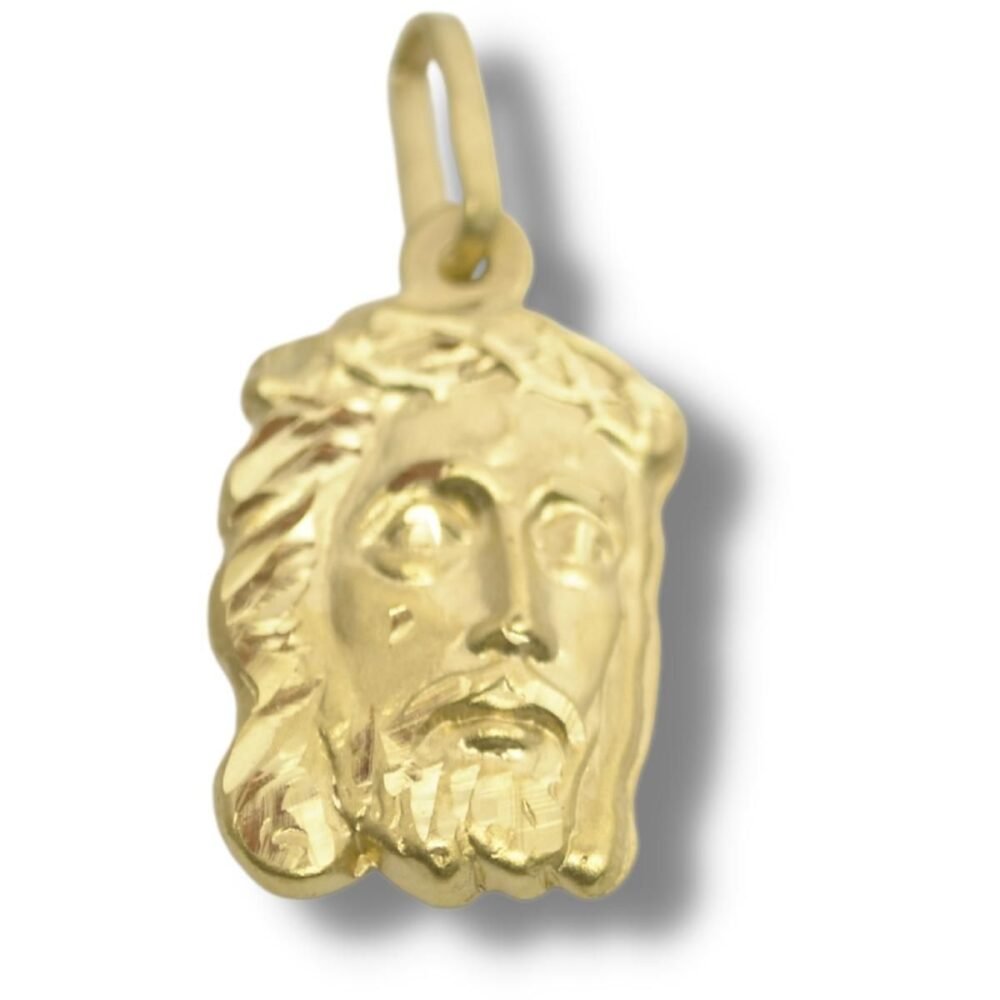 Pingente Religioso Cristo Estampado Ouro 18k P235
