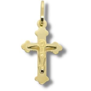 Pingente Religioso Cruz Crucifixo Ouro 18k P069