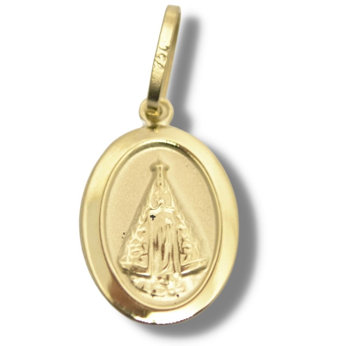 Pingente Religioso Medalha Nossa Senhora Aparecida Ouro 18k P520