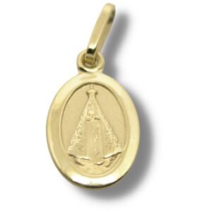 Pingente Religioso Medalha Nossa Senhora Aparecida Ouro 18k P903