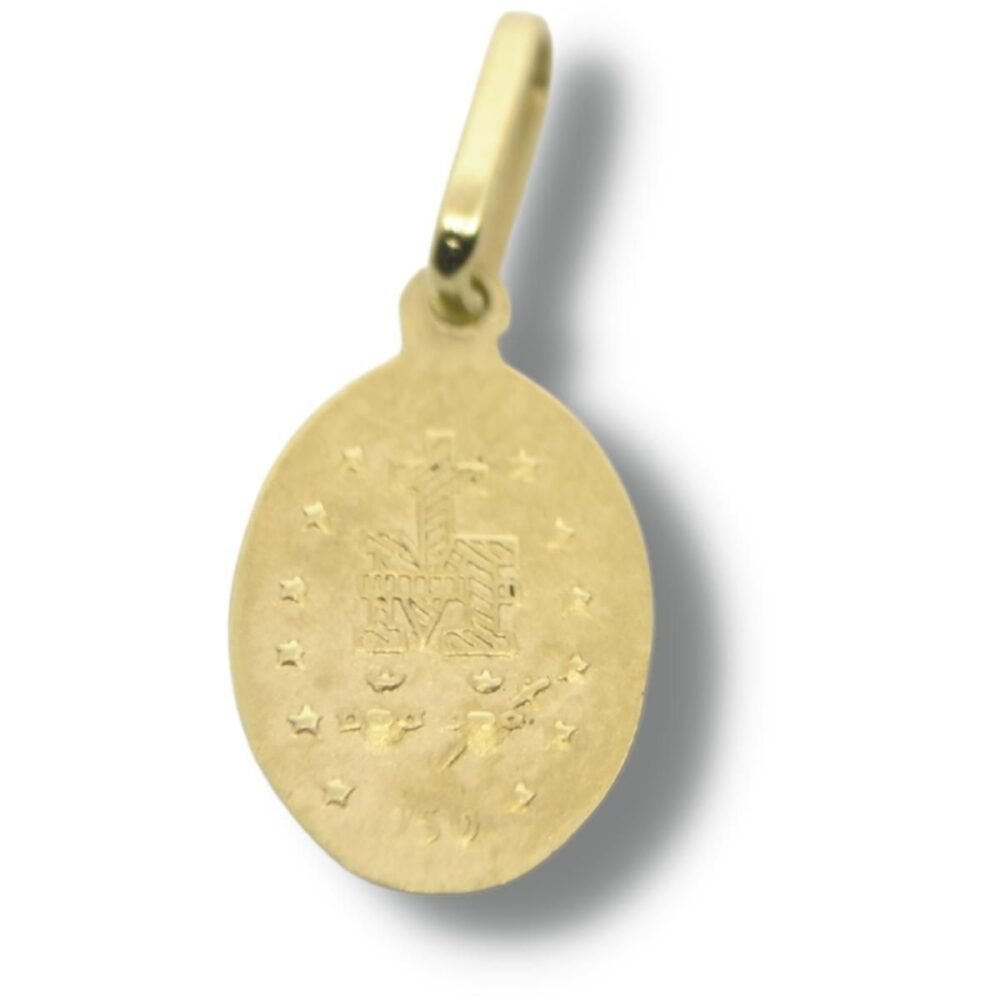 Pingente Religioso Medalha Nossa Senhora Das Graças Ouro 18k P227 - Image 2