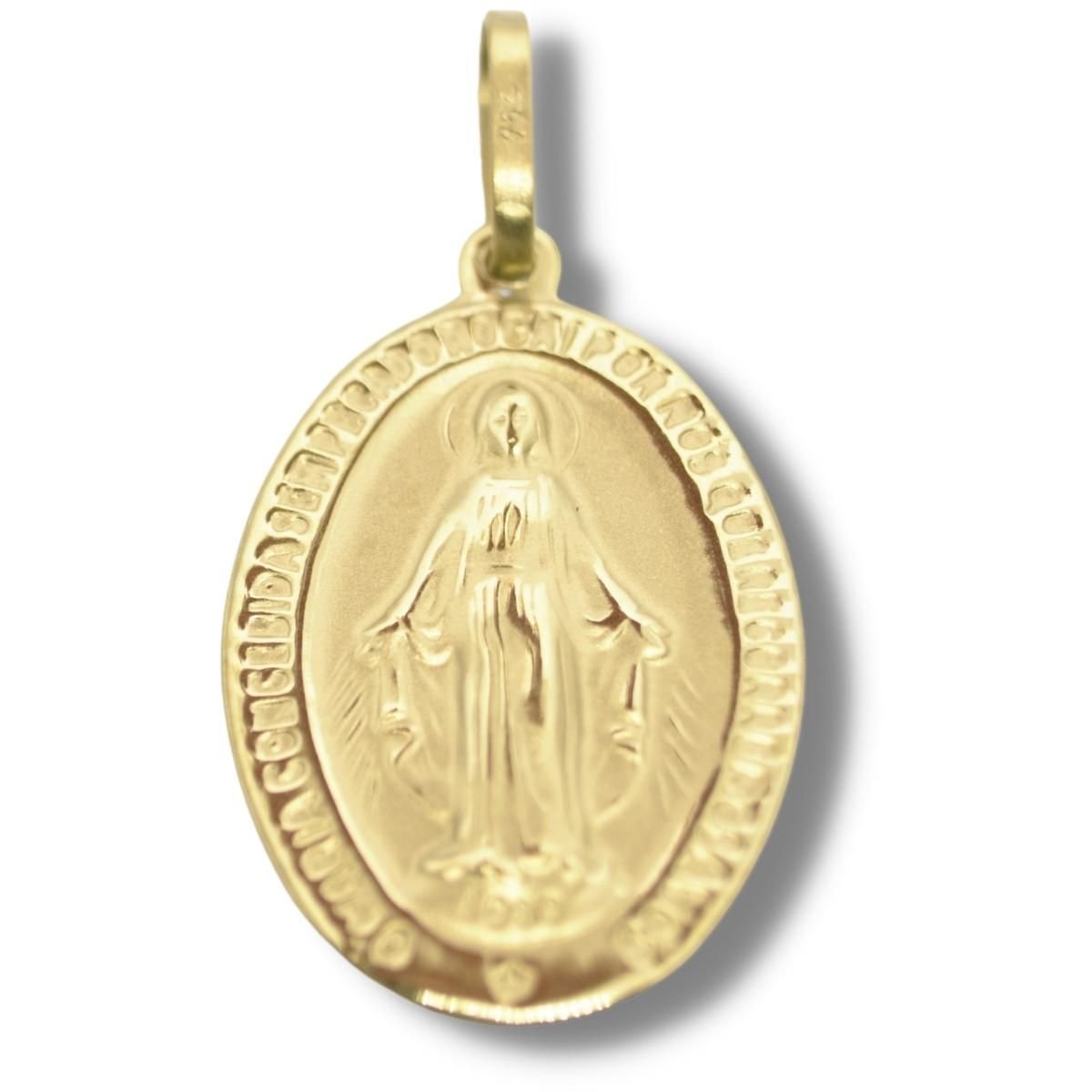 Pingente Religioso Medalha Nossa Senhora Das Graças Ouro 18k P655