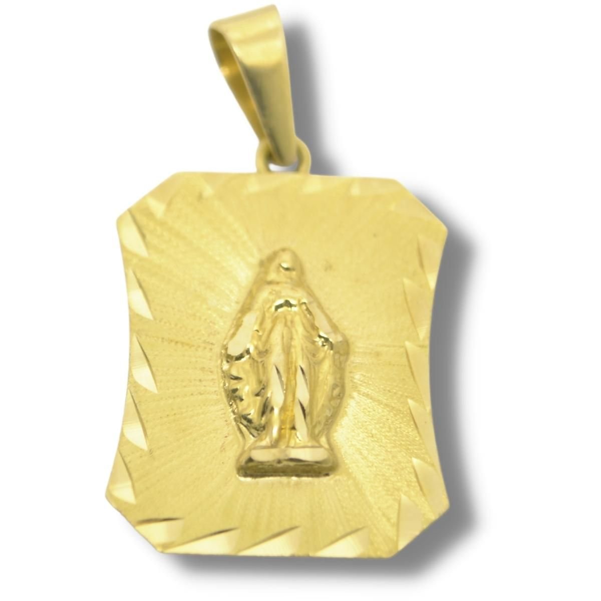 Pingente Religioso Nossa Senhora Das Graças Chapa Ouro 18k P992