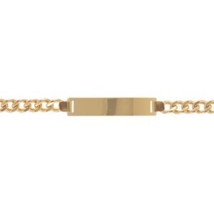 Pulseira de Ouro Chapa 20cm Elo Grumet  6,44m 18k PC0410