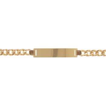 Pulseira de Ouro Chapa 20cm Elo Grumet  6,44m 18k PC0410