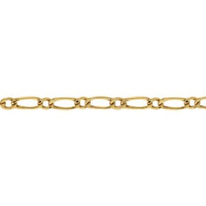 Pulseira de Ouro Masculina 20cm Elo Grumet 1x1 8,1mm 18k C0511