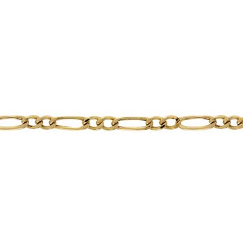 Pulseira de Ouro Masculina 20cm Elo Grumet 2x1 8,85mm 18k C0512