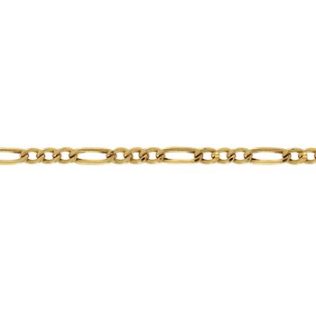 Pulseira de Ouro Masculina 20cm Elo Grumet 3x1 7.25mm 18k C0413