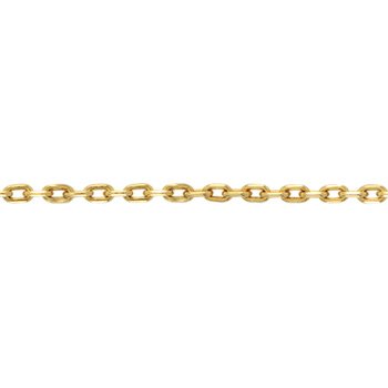 Pulseira de Ouro Masculina ou Feminina 20cm Elo Corrente 3.3mm 18k C0104 - Image 2