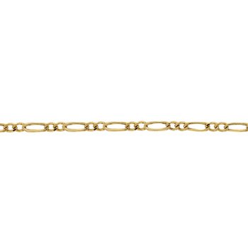 Pulseira de Ouro Masculina ou Feminina 20cm Elo Grumet 2x1 4.63mm 18k C0212 - Image 2