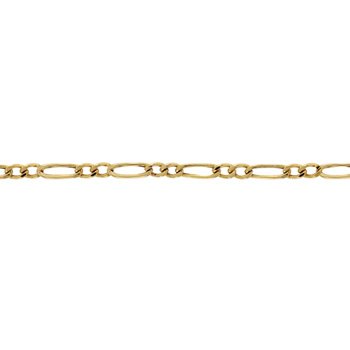 Pulseira de Ouro Masculina ou Feminina 20cm Elo Grumet 2x1 6,42mm 18k C0312