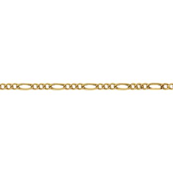 Pulseira de Ouro Masculina ou Feminina 20cm Elo Grumet 3x1 4.21mm 18k C0213 - Image 2