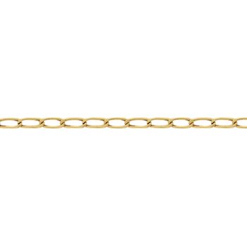Pulseira de Ouro Masculina ou Feminina 20cm Elo Grumet 4.10mm 18k C0114 - Image 2