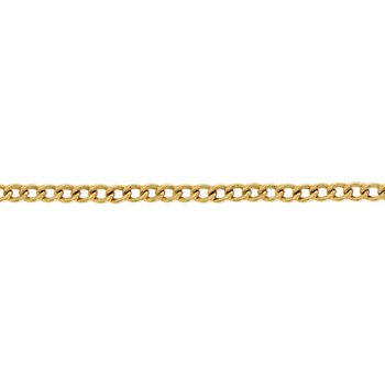 Pulseira de Ouro Masculina ou Feminina 20cm Elo Grumet 4.5mm 18k C0210 - Image 2