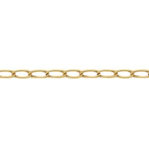 Pulseira de Ouro Masculina ou Feminina 20cm Elo Grumet 6.32mm 18k C0314