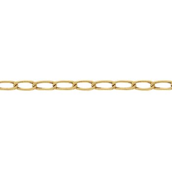 Pulseira de Ouro Masculina ou Feminina 20cm Elo Grumet 6.32mm 18k C0314