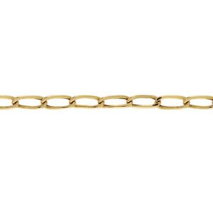 Pulseira de Ouro Masculina ou Feminina 20cm Elo Grumet 7.7mm 18k C0414