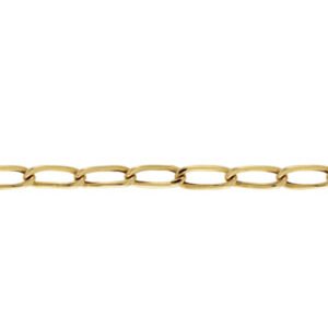Pulseira de Ouro Masculina ou Feminina 20cm Elo Grumet 8.8mm 18k C0514