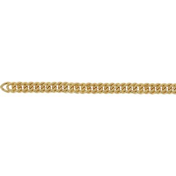Pulseira de Ouro Masculina ou Feminina 20cm Francesa 7.3mm 18k C0216 - Image 2