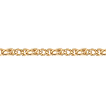 Pulseira de Ouro Masculina ou Feminina 20cm Olho Persa 3.8mm 18k C0119