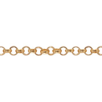 Pulseira de Ouro Masculina ou Feminina 20cm Portuguesa 6.2mm 18k C0417