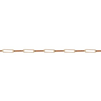 Pulseira de Ouro Masculina ou Feminina 20cm Veneziana 2.7X12mm 18k C0202
