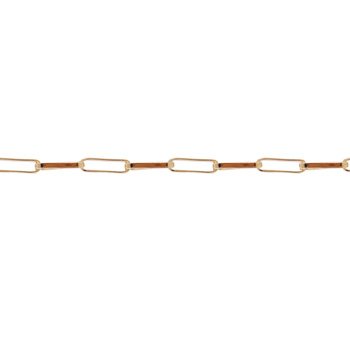 Pulseira de Ouro Masculina ou Feminina 20cm Veneziana 3.7X14mm 18k C0302