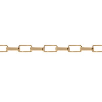 Pulseira de Ouro Masculina ou Feminina 20cm Veneziana 3,9X7,4mm 18k C0602