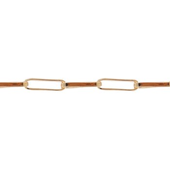 Pulseira de Ouro Masculina ou Feminina 20cm Veneziana 7X15mm 18k C0502