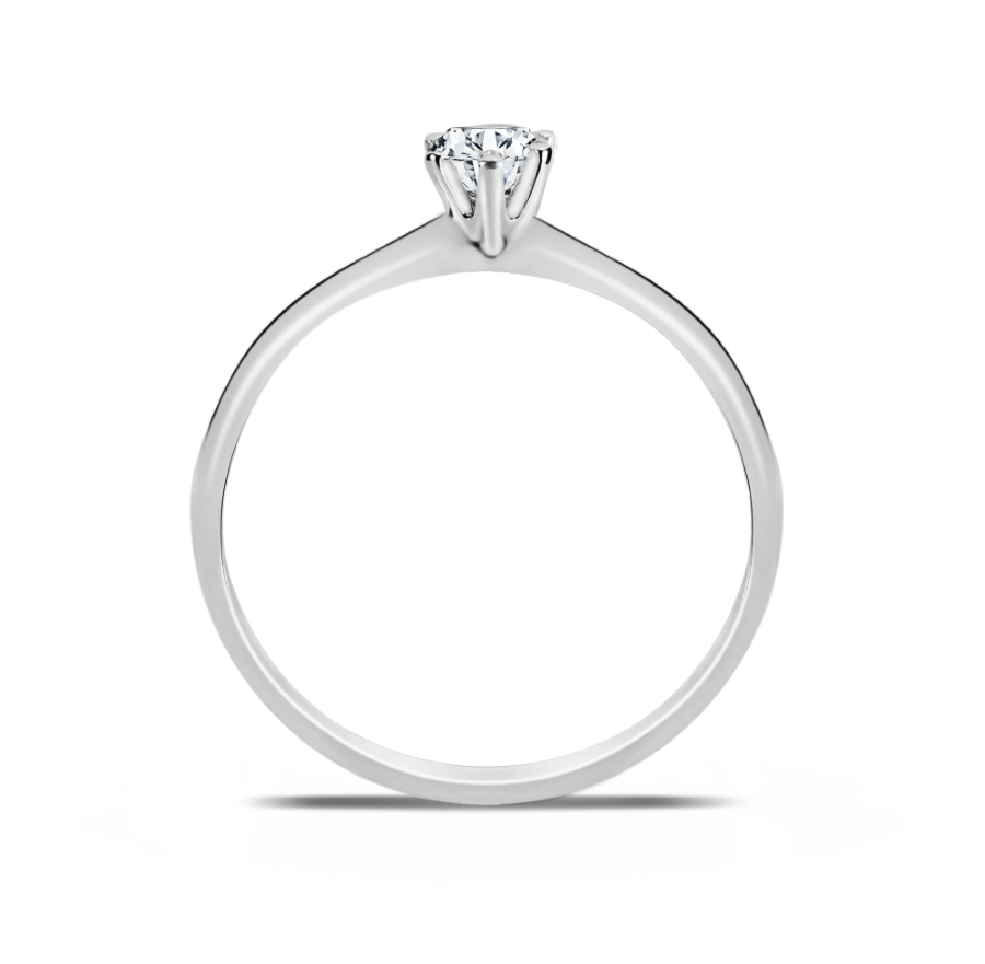 Solitário de Prata para Casamento Noivado Namoro Compromisso com Zircônia 2904 - Image 2
