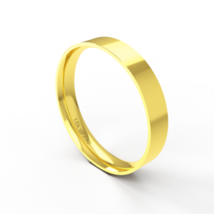 Aliança de Casamento Noivado Compromisso parte Interna Anatômica Ouro Branco, Ouro Rose ou Amarelo 18k A4/4R