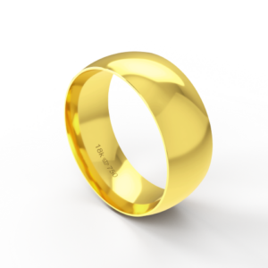Aliança Casamento Noivado Compromisso parte Interna Anatômica Ouro Branco, Ouro Rose ou Amarelo 18k A80R