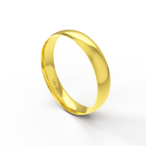 Aliança Casamento Noivado Compromisso parte Interna Anatômica Ouro Branco, Ouro Rose ou Amarelo 18k A430R