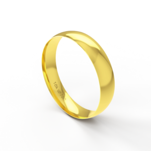 Aliança Casamento Noivado Compromisso parte Interna Anatômica Ouro Branco, Ouro Rose ou Amarelo 18k A460R