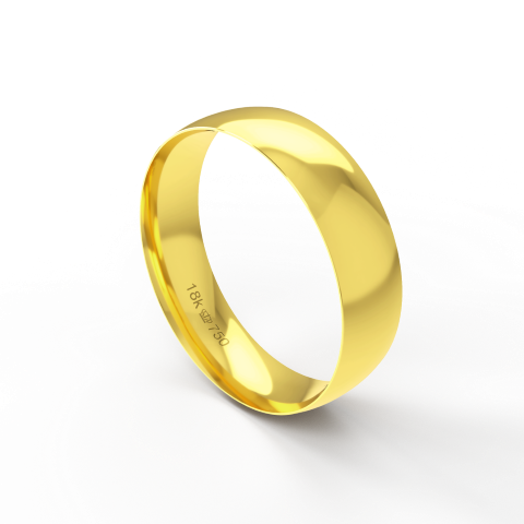 Aliança Casamento Noivado Compromisso parte Interna Anatômica Ouro Branco, Ouro Rose ou Amarelo 18k A550R