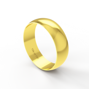Aliança Casamento Noivado Compromisso parte Interna Reta Ouro Branco, Ouro Rose ou Amarelo 18k A630