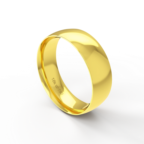Aliança Casamento Noivado Compromisso parte Interna Anatômica Ouro Branco, Ouro Rose ou Amarelo 18k A650R