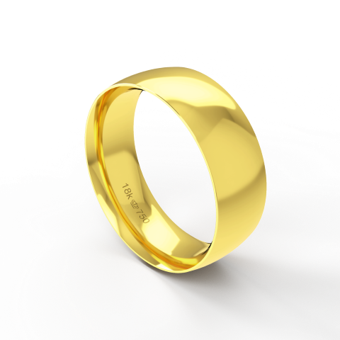 Aliança Casamento Noivado Compromisso parte Interna Anatômica Ouro Branco, Ouro Rose ou Amarelo 18k A700R