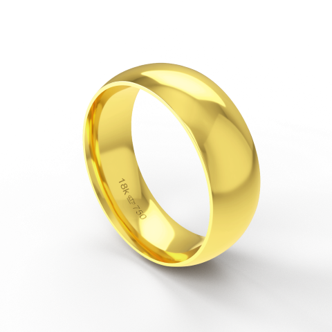 Aliança Casamento Noivado Compromisso parte Interna Anatômica Ouro Branco, Ouro Rose ou Amarelo 18k A700RE