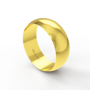 Aliança Casamento Noivado Compromisso parte Interna Reta Ouro Branco, Ouro Rose ou Amarelo 18k A750