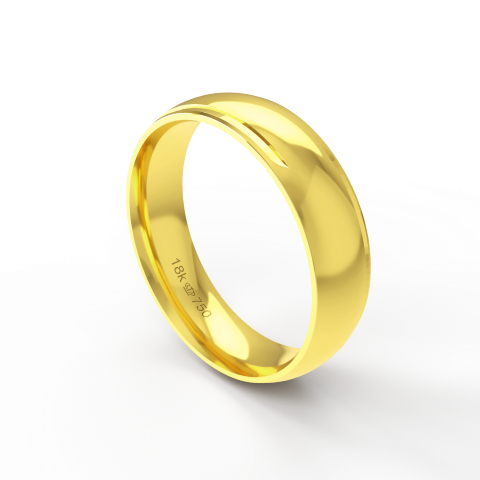 Aliança Casamento Noivado Compromisso parte Interna Anatômica Ouro Branco, Ouro Rose ou Amarelo 18k C210R