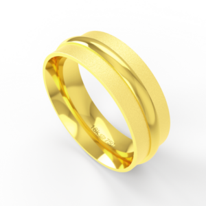 Aliança de Casamento Noivado Compromisso parte Interna Anatômica Ouro Branco, Ouro Rose ou Amarelo 18k C263R