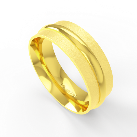 Aliança de Casamento Noivado Compromisso parte Interna Anatômica Ouro Branco, Ouro Rose ou Amarelo 18k C263R