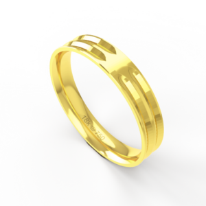 Aliança de Casamento Noivado Compromisso parte Interna Anatômica Ouro Branco, Ouro Rose ou Amarelo 18k C271RP