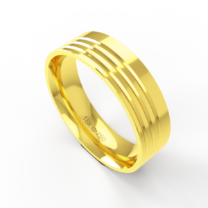 Aliança de Casamento Noivado Compromisso parte Interna Anatômica Ouro Branco, Ouro Rose ou Amarelo 18k C278R