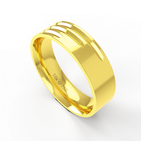Aliança de Casamento Noivado Compromisso parte Interna Anatômica Ouro Branco, Ouro Rose ou Amarelo 18k C285R