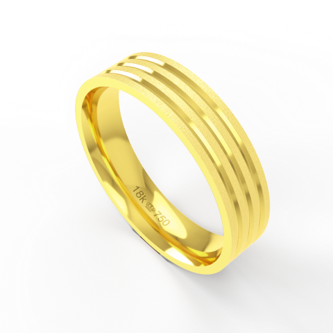 Aliança de Casamento Noivado Compromisso parte Interna Anatômica Ouro Branco, Ouro Rose ou Amarelo 18k C402R