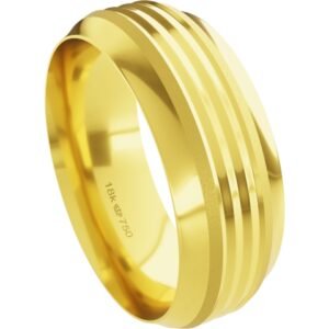 Aliança de Casamento Noivado Compromisso parte Interna Anatômica Ouro Branco, Ouro Rose ou Amarelo 18k C434R