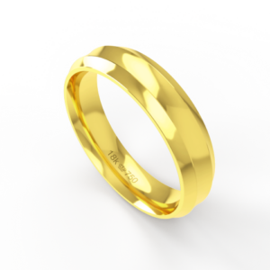 Aliança de Casamento Noivado Compromisso parte Interna Anatômica Ouro Branco, Ouro Rose ou Amarelo 18k C448R